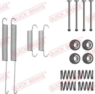 QUICK BRAKE 105-0026 - Комплектуючі, барабанний гальмівний механізм autocars.com.ua