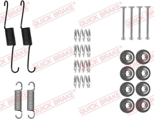 QUICK BRAKE 105-0031 - Комплектуючі, барабанний гальмівний механізм autocars.com.ua