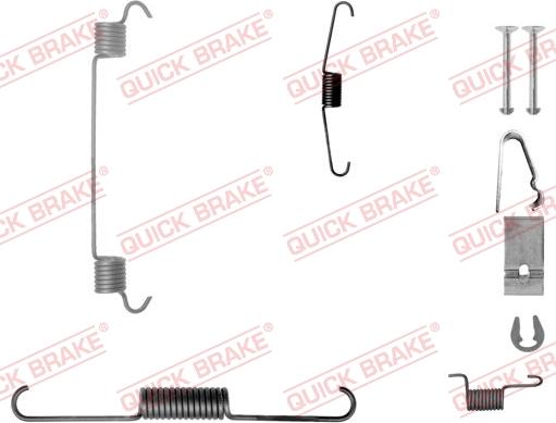 QUICK BRAKE 105-0038-1R - Комплектуючі, барабанний гальмівний механізм autocars.com.ua