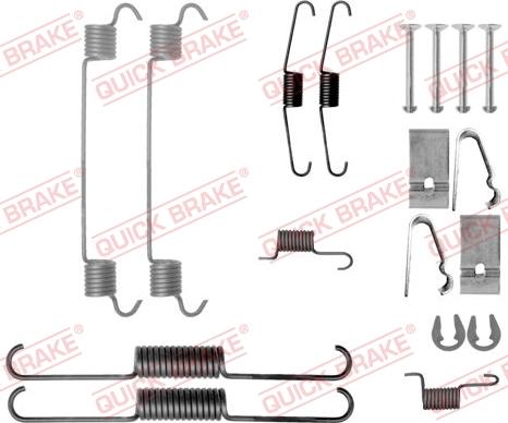 QUICK BRAKE 105-0038 - Комплектующие, барабанный тормозной механизм avtokuzovplus.com.ua