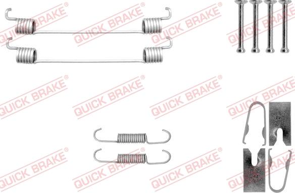 QUICK BRAKE 105-0040 - Комплектуючі, барабанний гальмівний механізм autocars.com.ua