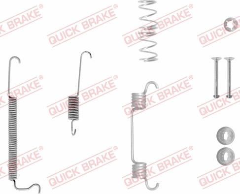 QUICK BRAKE 105-0043-1 - Комплектуючі, барабанний гальмівний механізм autocars.com.ua