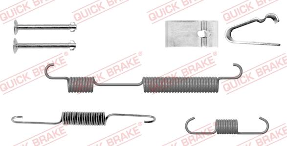 QUICK BRAKE 105-0054-1R - Комплектуючі, барабанний гальмівний механізм autocars.com.ua