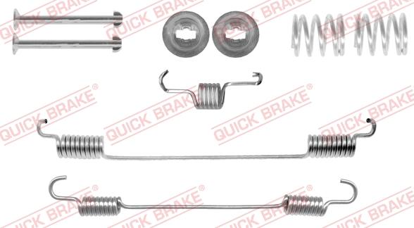 QUICK BRAKE 105-0057-1L - Комплектуючі, барабанний гальмівний механізм autocars.com.ua