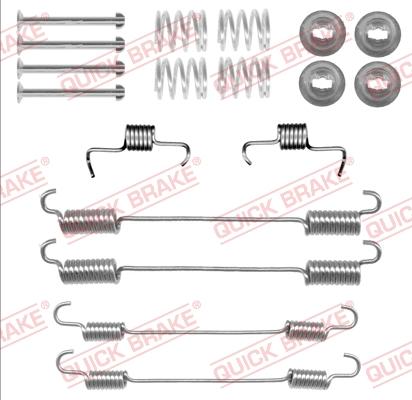 QUICK BRAKE 105-0059 - Комплектуючі, барабанний гальмівний механізм autocars.com.ua