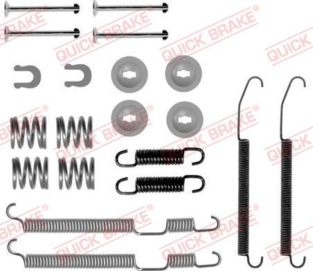 QUICK BRAKE 105-0075 - Комплектуючі, барабанний гальмівний механізм autocars.com.ua