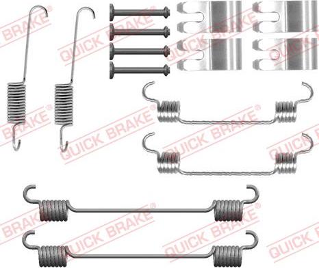 QUICK BRAKE 105-0076 - Комплектуючі, барабанний гальмівний механізм autocars.com.ua