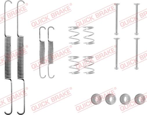 QUICK BRAKE 105-0507 - Комплектуючі, барабанний гальмівний механізм autocars.com.ua