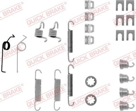 QUICK BRAKE 105-0519 - Комплектуючі, барабанний гальмівний механізм autocars.com.ua