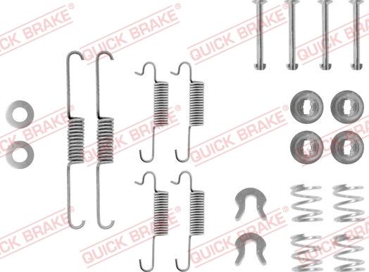 QUICK BRAKE 105-0533 - Комплектуючі, барабанний гальмівний механізм autocars.com.ua