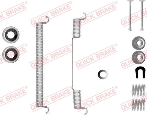 QUICK BRAKE 105-0543-1 - Комплектуючі, барабанний гальмівний механізм autocars.com.ua