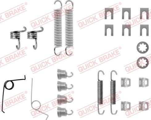 QUICK BRAKE 105-0545 - Комплектуючі, барабанний гальмівний механізм autocars.com.ua