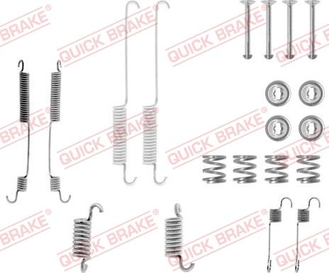 QUICK BRAKE 105-0600 - Комплектующие, барабанный тормозной механизм avtokuzovplus.com.ua