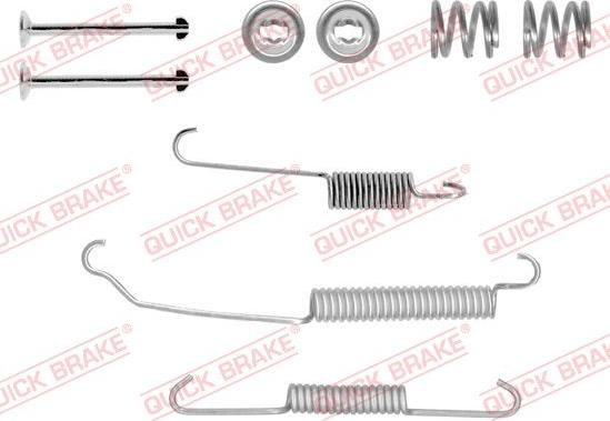 QUICK BRAKE 105-0618-1 - Комплектуючі, барабанний гальмівний механізм autocars.com.ua