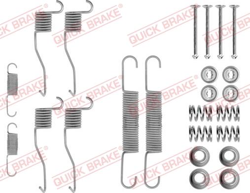 QUICK BRAKE 105-0639R - Комплектуючі, барабанний гальмівний механізм autocars.com.ua