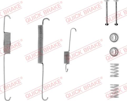 QUICK BRAKE 105-0640-1L - Комплектуючі, барабанний гальмівний механізм autocars.com.ua