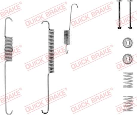 QUICK BRAKE 105-0640-1R - Комплектуючі, барабанний гальмівний механізм autocars.com.ua