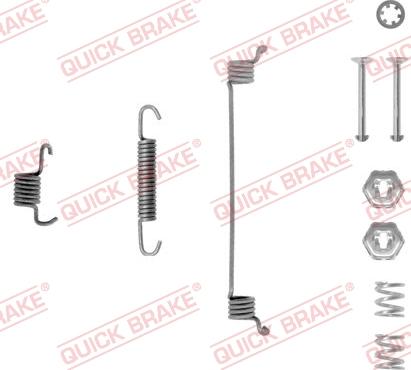 QUICK BRAKE 10506511R - Комплектуючі, барабанний гальмівний механізм autocars.com.ua