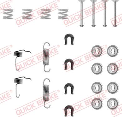 QUICK BRAKE 105-0655 - Комплектуючі, барабанний гальмівний механізм autocars.com.ua