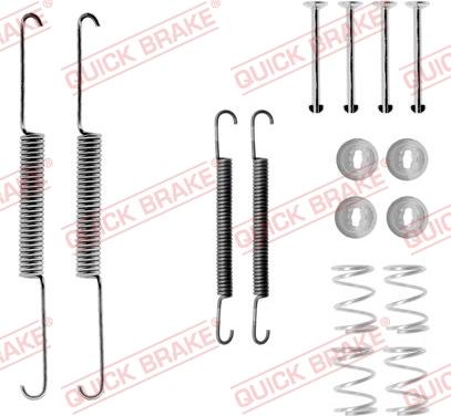 QUICK BRAKE 105-0659 - Комплектуючі, барабанний гальмівний механізм autocars.com.ua