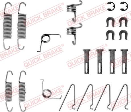 QUICK BRAKE 105-0703 - Комплектующие, барабанный тормозной механизм autodnr.net