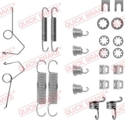 QUICK BRAKE 105-0719 - Комплектуючі, барабанний гальмівний механізм autocars.com.ua