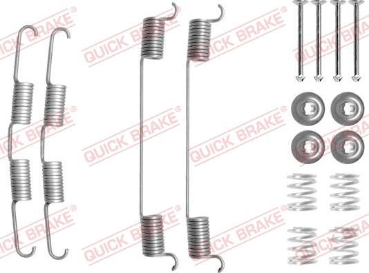 QUICK BRAKE 105-0724R - Комплектуючі, барабанний гальмівний механізм autocars.com.ua