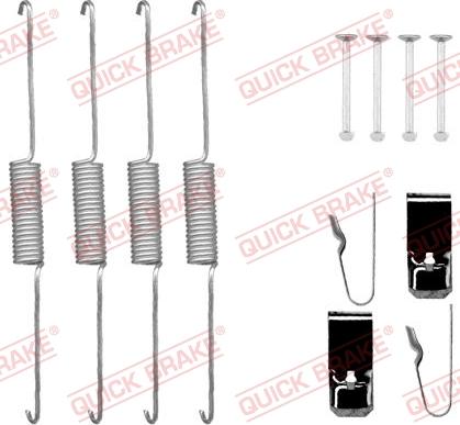 QUICK BRAKE 1050725 - Комплектующие, барабанный тормозной механизм autodnr.net