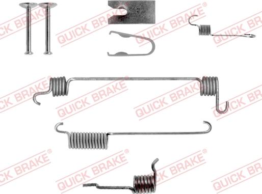 QUICK BRAKE 105-0731-1R - Комплектуючі, барабанний гальмівний механізм autocars.com.ua