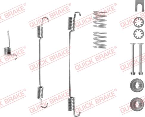 QUICK BRAKE 10507471R - Комплектующие, барабанный тормозной механизм avtokuzovplus.com.ua