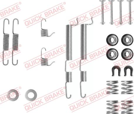 QUICK BRAKE 1050765 - Комплектуючі, барабанний гальмівний механізм autocars.com.ua