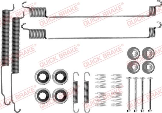 QUICK BRAKE 105-0768 - Комплектующие, барабанный тормозной механизм avtokuzovplus.com.ua