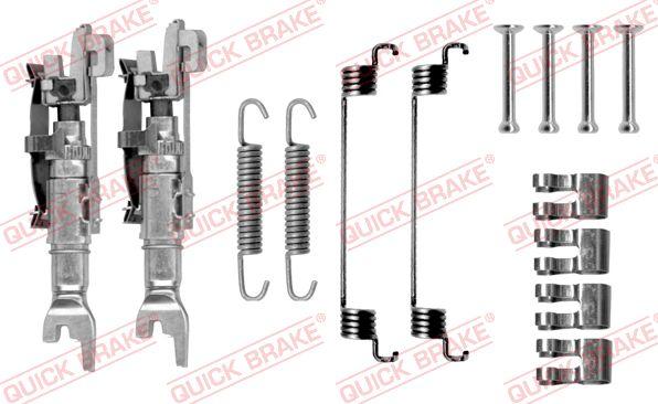 QUICK BRAKE 105-0783S - Комплектующие, барабанный тормозной механизм autodnr.net