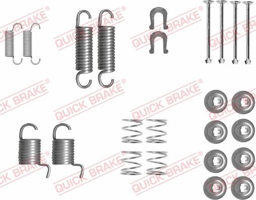 QUICK BRAKE 105-0834 - Комплектуючі, барабанний гальмівний механізм autocars.com.ua