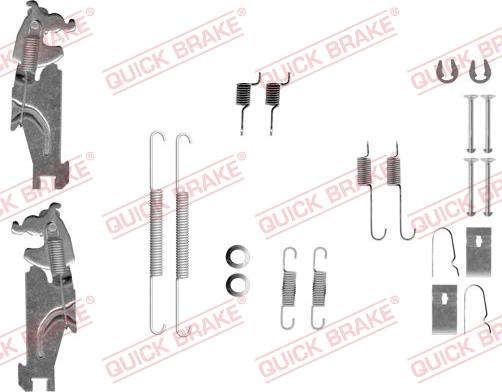 QUICK BRAKE 105-0847S - Комплектуючі, барабанний гальмівний механізм autocars.com.ua