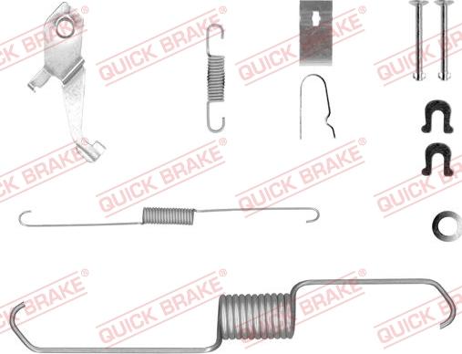 QUICK BRAKE 105-0856X-1L - Комплектуючі, барабанний гальмівний механізм autocars.com.ua