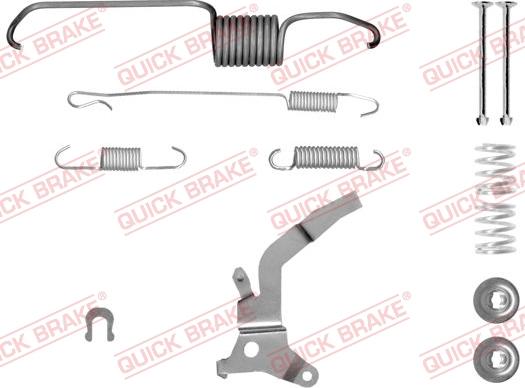 QUICK BRAKE 105-0864X-1L - Комплектуючі, барабанний гальмівний механізм autocars.com.ua