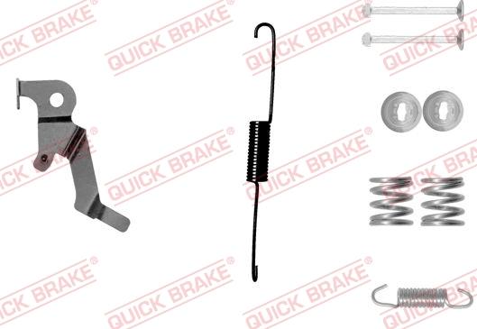 QUICK BRAKE 105-0879X-1L - Комплектуючі, барабанний гальмівний механізм autocars.com.ua