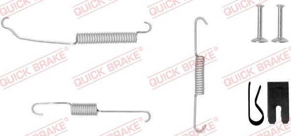 QUICK BRAKE 105-0882-1 - Комплектуючі, барабанний гальмівний механізм autocars.com.ua