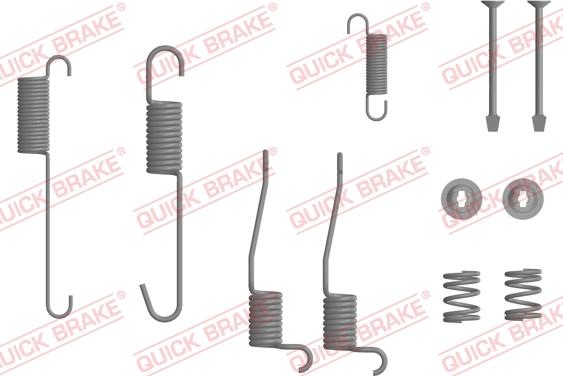 QUICK BRAKE 105-1904-1 - Комплектуючі, барабанний гальмівний механізм autocars.com.ua