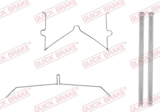 QUICK BRAKE 109-0003-1 - Комплектуючі, колодки дискового гальма autocars.com.ua