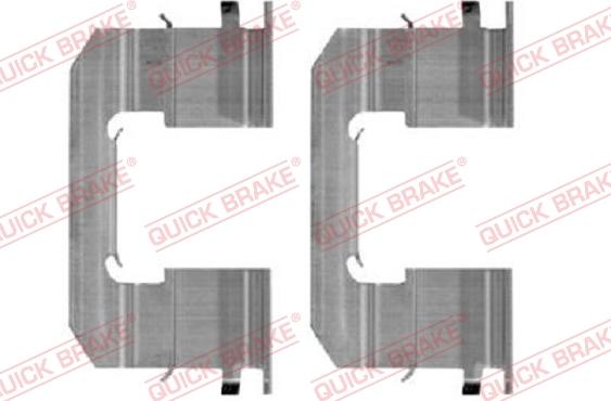 QUICK BRAKE 109-0006R-1 - Комплектуючі, колодки дискового гальма autocars.com.ua