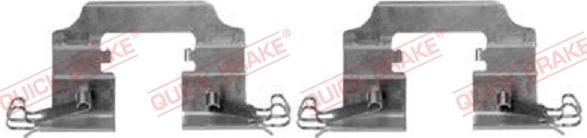 QUICK BRAKE 109-0008R-1 - Комплектуючі, колодки дискового гальма autocars.com.ua