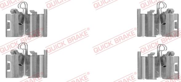QUICK BRAKE 109-0015R-1 - Комплектуючі, колодки дискового гальма autocars.com.ua