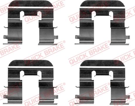QUICK BRAKE 1090024 - Комплектуючі, колодки дискового гальма autocars.com.ua
