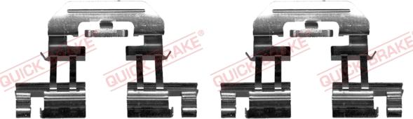 QUICK BRAKE 109-0025R-1 - Комплектующие для колодок дискового тормоза avtokuzovplus.com.ua