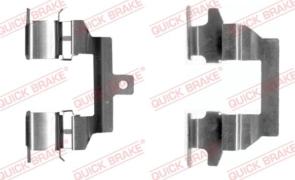 QUICK BRAKE 109-0026R-1 - Комплектуючі, колодки дискового гальма autocars.com.ua