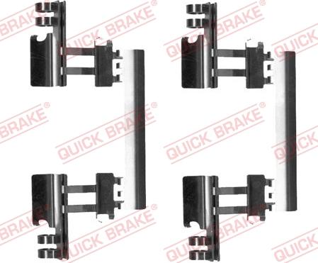 QUICK BRAKE 109-0027R-1 - Комплектуючі, колодки дискового гальма autocars.com.ua