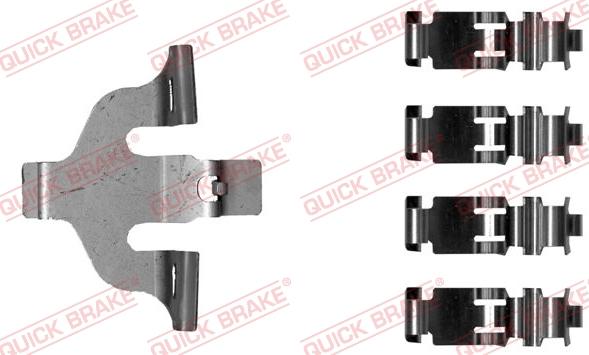 QUICK BRAKE 109-0030-1 - Комплектуючі, колодки дискового гальма autocars.com.ua