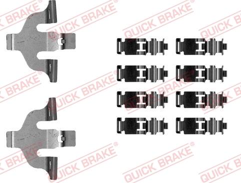 QUICK BRAKE 109-0030 - Комплектуючі, колодки дискового гальма autocars.com.ua